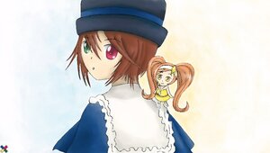 Rating: Safe Score: 0 Tags: blue_dress brown_hair dress green_eyes hat heterochromia image long_hair looking_at_viewer multiple_girls red_eyes short_hair siblings sisters solo souseiseki suiseiseki top_hat twins User: admin