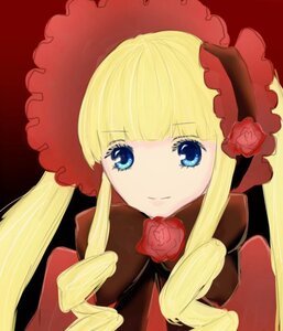 Rating: Safe Score: 0 Tags: 1girl bangs blonde_hair blue_eyes bonnet bow flower hat image long_hair looking_at_viewer pink_flower pink_rose red_flower red_rose rose shinku sidelocks simple_background smile solo twintails upper_body User: admin