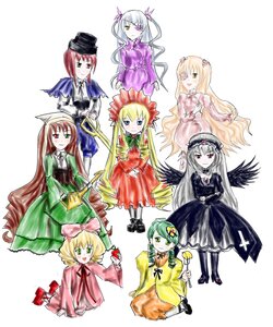 Rating: Safe Score: 0 Tags: 6+girls blonde_hair blue_eyes bow brown_hair dress frills green_eyes green_hair hat heterochromia hina_ichigo image kanaria long_hair long_sleeves multiple multiple_girls pantyhose pink_bow red_dress shinku short_hair siblings silver_hair sisters smile souseiseki suigintou suiseiseki tagme twintails wings User: admin