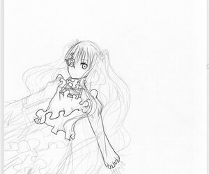 Rating: Safe Score: 0 Tags: 1girl dress flower greyscale hair_flower hair_ornament image kirakishou long_hair looking_at_viewer monochrome simple_background sketch solo twintails very_long_hair User: admin