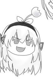 Rating: Safe Score: 0 Tags: 1girl :d bangs eyebrows_visible_through_hair greyscale hairband image long_hair monochrome open_mouth simple_background smile solo striped suigintou white_background User: admin