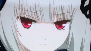 Rating: Safe Score: 3 Tags: 1girl bangs close-up eyebrows_visible_through_hair face hair_ribbon image looking_at_viewer red_eyes ribbon solo suigintou User: admin