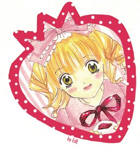 Rating: Safe Score: 0 Tags: 1girl bangs blonde_hair blush bow closed_mouth eyebrows_visible_through_hair halftone halftone_background hinaichigo image looking_at_viewer polka_dot polka_dot_background polka_dot_bow polka_dot_dress portrait ribbon short_hair smile solo traditional_media yellow_eyes User: admin