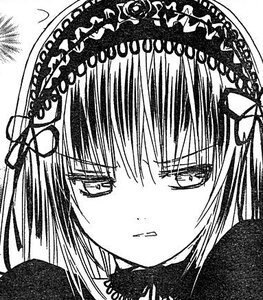 Rating: Safe Score: 0 Tags: 1girl bangs blunt_bangs closed_mouth greyscale hair_ribbon image lolita_hairband looking_at_viewer monochrome ribbon simple_background solo suigintou User: admin