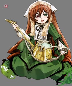 Rating: Safe Score: 0 Tags: 1girl :d auto_tagged brown_hair corset dress green_dress green_eyes head_scarf heterochromia image long_hair long_sleeves open_mouth red_eyes sitting smile solo suiseiseki twintails very_long_hair watering_can User: admin