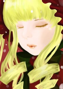 Rating: Safe Score: 0 Tags: 1girl blonde_hair blush close-up closed_eyes face flower food hat image long_hair rose shinku solo tears User: admin