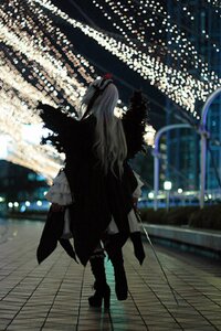 Rating: Safe Score: 0 Tags: 1girl blurry boots building city city_lights cityscape depth_of_field dress long_hair night solo standing suigintou wings User: admin