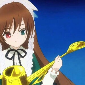 Rating: Safe Score: 0 Tags: 1girl black_ribbon brown_hair dress frills green_dress image long_sleeves neck_ribbon red_eyes ribbon simple_background solo suiseiseki upper_body watering_can User: admin