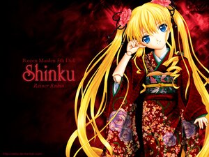 Rating: Safe Score: 0 Tags: 1girl blonde_hair blue_eyes floral_print flower hair_flower hair_ornament hair_ribbon image japanese_clothes kimono long_hair looking_at_viewer rose shinku smile solo twintails very_long_hair User: admin