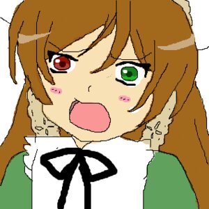 Rating: Safe Score: 0 Tags: 1girl :d blush brown_hair dress green_eyes image long_sleeves oekaki open_mouth ribbon simple_background solo suiseiseki white_background User: admin