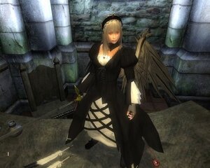 Rating: Safe Score: 0 Tags: 1girl black_dress blonde_hair choker dress hairband image long_sleeves looking_at_viewer red_eyes solo standing suigintou wide_sleeves wings User: admin