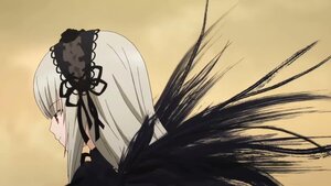 Rating: Safe Score: 0 Tags: 1girl bangs black_ribbon closed_mouth dress frills hairband image long_hair profile red_eyes ribbon silver_hair solo suigintou very_long_hair User: admin