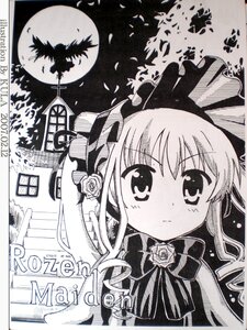 Rating: Safe Score: 0 Tags: 1girl auto_tagged blush bonnet clock drill_hair flower full_moon greyscale image long_hair looking_at_viewer monochrome moon pair rose shinku solo suigintou twin_drills User: admin