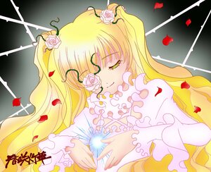 Rating: Safe Score: 0 Tags: 1girl blonde_hair closed_eyes dress flower frills hair_flower hair_ornament image kirakishou long_hair petals pink_flower pink_rose rose rose_petals solo thorns twintails white_rose User: admin