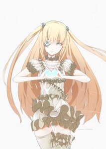 Rating: Safe Score: 0 Tags: 1girl blonde_hair choker dress eyepatch frills heart heart_hands image kirakishou long_hair skirt solo thighhighs two_side_up zettai_ryouiki User: admin