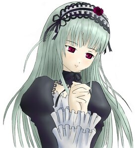 Rating: Safe Score: 0 Tags: 1girl bangs blush closed_mouth dress frills hairband image juliet_sleeves lolita_hairband long_hair long_sleeves looking_at_viewer puffy_sleeves rose simple_background solo suigintou upper_body white_background User: admin