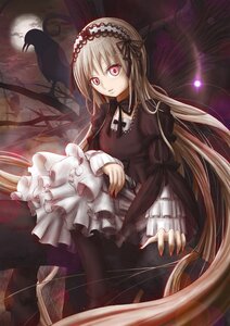 Rating: Safe Score: 0 Tags: 1girl black_legwear dress frilled_sleeves frills hairband image lolita_fashion long_hair long_sleeves looking_at_viewer pantyhose pink_eyes red_eyes ribbon solo suigintou very_long_hair wide_sleeves wings User: admin