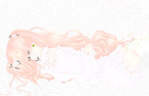 Rating: Safe Score: 0 Tags: 1girl dress flower frills image kirakishou long_hair long_sleeves megurine_luka pink_hair rose solo very_long_hair wavy_hair white_flower User: admin