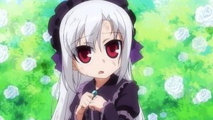 Rating: Safe Score: 0 Tags: 1girl black_flower black_rose dress flower image long_hair looking_at_viewer open_mouth pink_rose red_eyes rose silver_hair solo suigintou white_flower white_rose yellow_rose User: admin