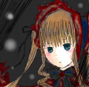 Rating: Safe Score: 0 Tags: 1girl blonde_hair blue_eyes blush bowtie image long_sleeves shinku simple_background solo upper_body User: admin