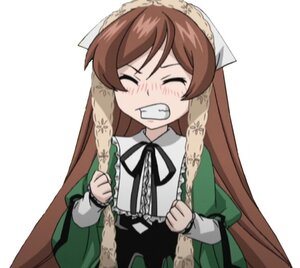 Rating: Safe Score: 0 Tags: 1girl black_ribbon blush brown_hair clenched_teeth closed_eyes dress facing_viewer green_dress head_scarf image long_hair long_sleeves ribbon simple_background solo suiseiseki tears teeth very_long_hair white_background User: admin
