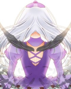 Rating: Safe Score: 0 Tags: 1girl back image long_hair long_sleeves purple_shirt silver_hair solo suigintou User: admin