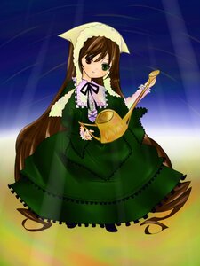 Rating: Safe Score: 0 Tags: 1girl brown_hair dress frills full_body green_dress green_eyes heterochromia image long_hair long_sleeves looking_at_viewer red_eyes solo standing suiseiseki twintails very_long_hair watering_can User: admin