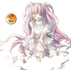 Rating: Safe Score: 0 Tags: 1girl dress eyepatch flower frills hair_flower hair_ornament image kirakishou long_hair pink_hair rose sitting solo striped two_side_up vertical_stripes very_long_hair vines white_flower white_rose yellow_eyes User: admin