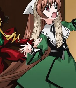 Rating: Safe Score: 0 Tags: 1girl :d brown_hair dress drill_hair frills green_dress head_scarf heterochromia image long_hair long_sleeves open_mouth red_eyes smile solo suiseiseki twin_drills very_long_hair User: admin