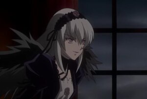 Rating: Safe Score: 0 Tags: 1girl black_dress black_ribbon closed_mouth detached_collar dress flower hairband image long_hair long_sleeves looking_at_viewer ribbon silver_hair solo suigintou upper_body User: admin