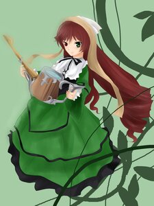 Rating: Safe Score: 0 Tags: 1girl brown_hair dress frills full_body green_dress green_eyes hat head_scarf heterochromia image long_hair long_sleeves looking_at_viewer red_eyes ribbon solo suiseiseki twintails very_long_hair watering_can User: admin