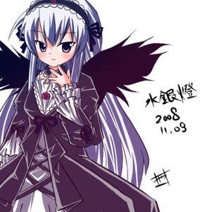 Rating: Safe Score: 0 Tags: 1girl black_wings blush cowboy_shot dress frills hairband image lolita_fashion long_hair long_sleeves looking_at_viewer simple_background solo suigintou very_long_hair white_background wings User: admin