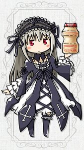 Rating: Safe Score: 0 Tags: 1girl blush chibi dress frills hairband image lolita_hairband long_hair long_sleeves red_eyes ribbon rose silver_hair solo suigintou wings User: admin