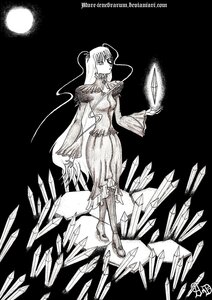 Rating: Safe Score: 0 Tags: 1girl artist_name barasuishou dress full_body greyscale image long_hair monochrome moon solo standing User: admin