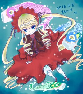 Rating: Safe Score: 0 Tags: 1girl blonde_hair blue_eyes bonnet bow bowtie dress drill_hair frills full_body image long_hair long_sleeves looking_at_viewer red_dress rose shinku shoes solo standing twin_drills twintails very_long_hair white_legwear User: admin