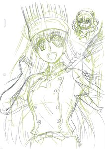 Rating: Safe Score: 0 Tags: 1girl barasuishou buttons hat image long_hair monochrome open_mouth sketch solo User: admin