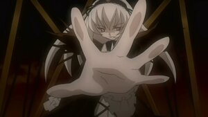 Rating: Safe Score: 0 Tags: 1girl dress foreshortening frills hairband image looking_at_viewer solo suigintou wings User: admin