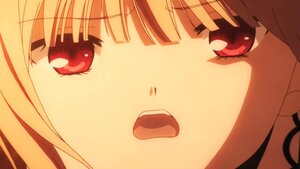 Rating: Safe Score: 3 Tags: 1girl bangs blonde_hair close-up eyebrows_visible_through_hair face flandre_scarlet image looking_at_viewer open_mouth red_eyes solo suigintou User: admin
