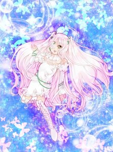 Rating: Safe Score: 0 Tags: 1girl blue_butterfly boots bug butterfly butterfly_hair_ornament butterfly_wings dress flower hair_ornament image insect kirakishou knee_boots long_hair pink_hair smile solo thigh_boots thighhighs very_long_hair yellow_eyes User: admin