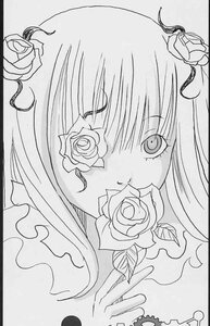 Rating: Safe Score: 0 Tags: 1girl flower greyscale image kirakishou monochrome pink_rose rose solo thorns white_flower white_rose User: admin