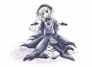 Rating: Safe Score: 0 Tags: 1girl auto_tagged black_dress black_wings dress flower frills full_body hairband image juliet_sleeves long_hair long_sleeves looking_at_viewer puffy_sleeves red_eyes rose simple_background solo suigintou white_background white_hair wings User: admin