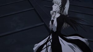 Rating: Safe Score: 0 Tags: 1girl bangs black_wings closed_eyes closed_mouth dress frills hairband image long_hair long_sleeves monochrome profile ribbon rose solo suigintou very_long_hair wings User: admin