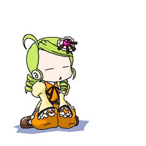 Rating: Safe Score: 0 Tags: 1girl ahoge chibi drill_hair full_body green_hair hair_ornament hat image kanaria long_sleeves simple_background solo twin_drills white_background User: admin