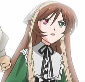 Rating: Safe Score: 0 Tags: 1girl bangs black_ribbon blush brown_hair dress green_dress green_eyes heterochromia image long_hair long_sleeves looking_at_viewer neck_ribbon open_mouth red_eyes ribbon simple_background solo suiseiseki upper_body white_background User: admin