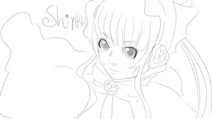 Rating: Safe Score: 0 Tags: 1girl bangs blush flower greyscale hair_ornament image long_hair looking_at_viewer monochrome rose shinku simple_background solo white_background User: admin