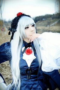 Rating: Safe Score: 0 Tags: 1girl bangs blurry blurry_background dress flower long_hair long_sleeves photo red_eyes red_flower rose solo suigintou white_hair User: admin