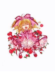 Rating: Safe Score: 0 Tags: 1girl blonde_hair bow closed_eyes cross-laced_footwear dress drill_hair flower hat hina_ichigo hinaichigo image long_sleeves open_mouth pink_bow pink_rose red_flower red_rose rose shinku smile solo twin_drills vines User: admin