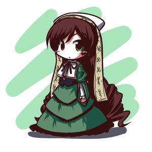 Rating: Safe Score: 0 Tags: 1girl bangs brown_hair chibi commentary_request dress drill_hair fictional_sister frills full_body green_dress green_eyes hat heterochromia image lolita_fashion long_hair long_sleeves looking_at_viewer red_eyes ribbon rozen_maiden simple_background solo standing suiseiseki twin_drills twintails very_long_hair User: admin