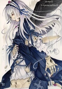 Rating: Safe Score: 0 Tags: 1girl black_wings doll_joints dress feathered_wings feathers flower frills hairband image joints long_hair long_sleeves profile red_eyes rose silver_hair solo suigintou torn_clothes wings User: admin