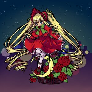 Rating: Safe Score: 0 Tags: 1girl blonde_hair bloomers blue_eyes bonnet bow dress drill_hair flower green_bow image long_hair long_sleeves night night_sky pink_rose red_dress red_flower red_rose rose shinku shoes sky solo star_(sky) starry_sky twin_drills twintails underwear very_long_hair User: admin
